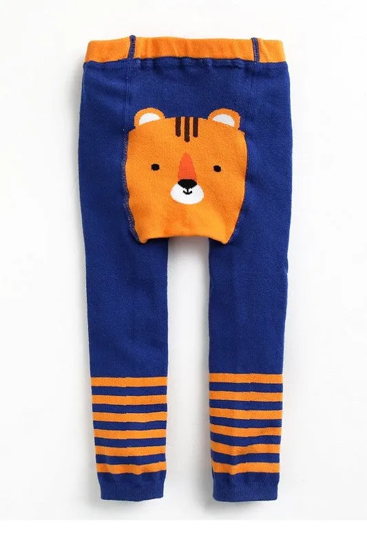 Navy Tiger Baby Leggings