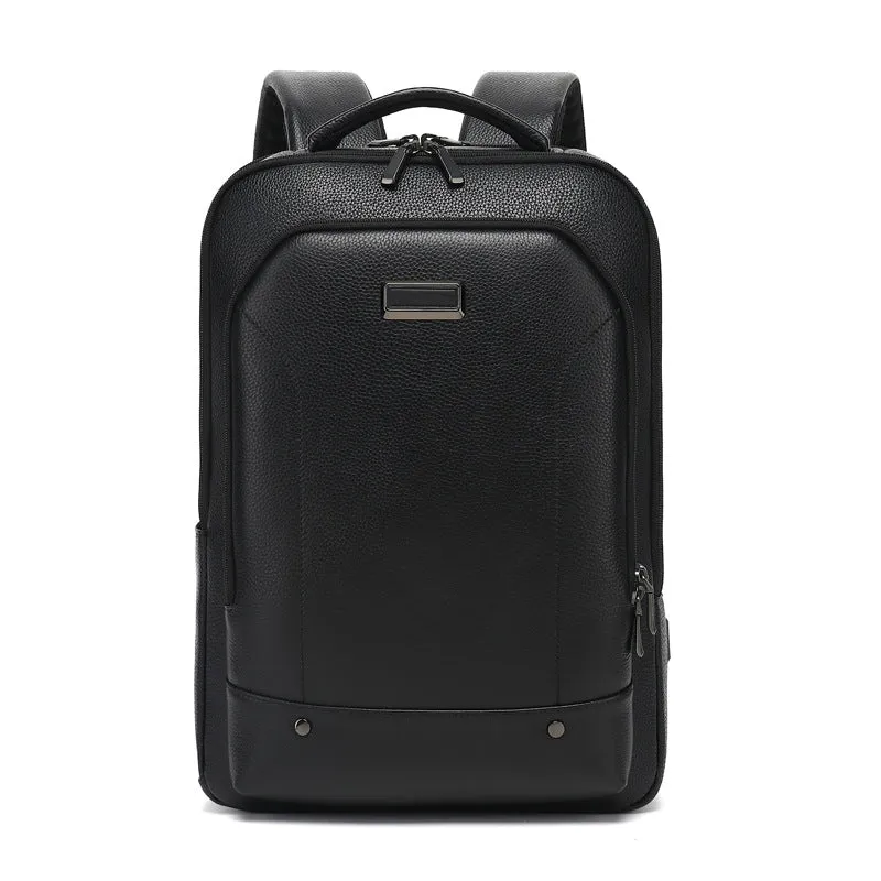 New Genuine Leather Backpack Men's and Women's Stylish and Versatile Backpack High-End Business Men's First Layer Cowhide Casual Bag