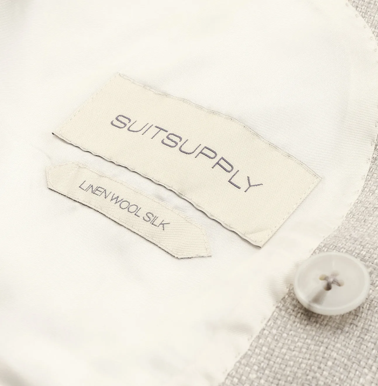 New Suitsupply Havana Light Gray Linen, Wool, Mulberry Silk DB Zegna Blazer - Size 36R and 40S (Final Sale)