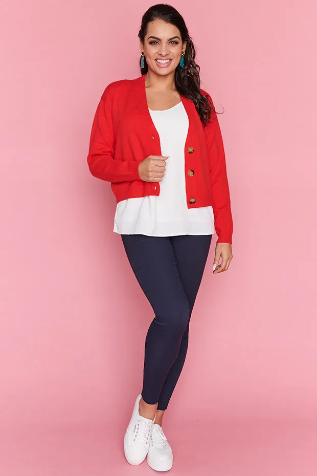 Norma Red Cardi