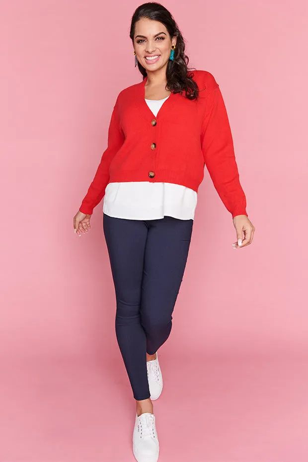 Norma Red Cardi