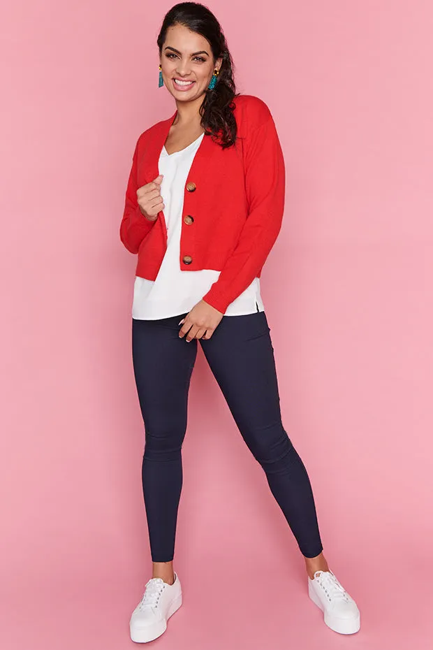 Norma Red Cardi