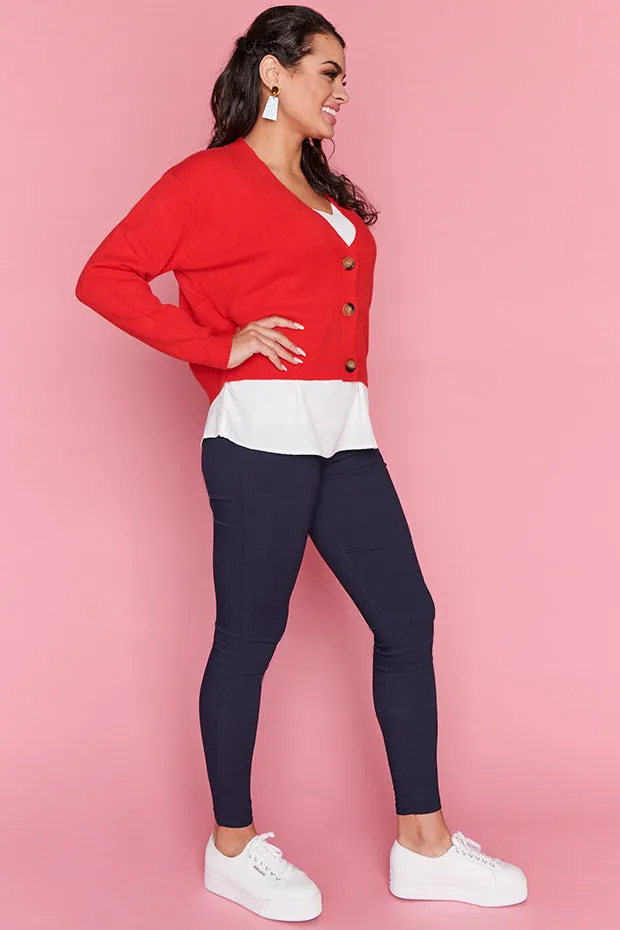 Norma Red Cardi