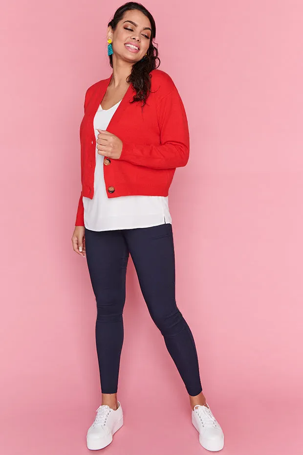 Norma Red Cardi