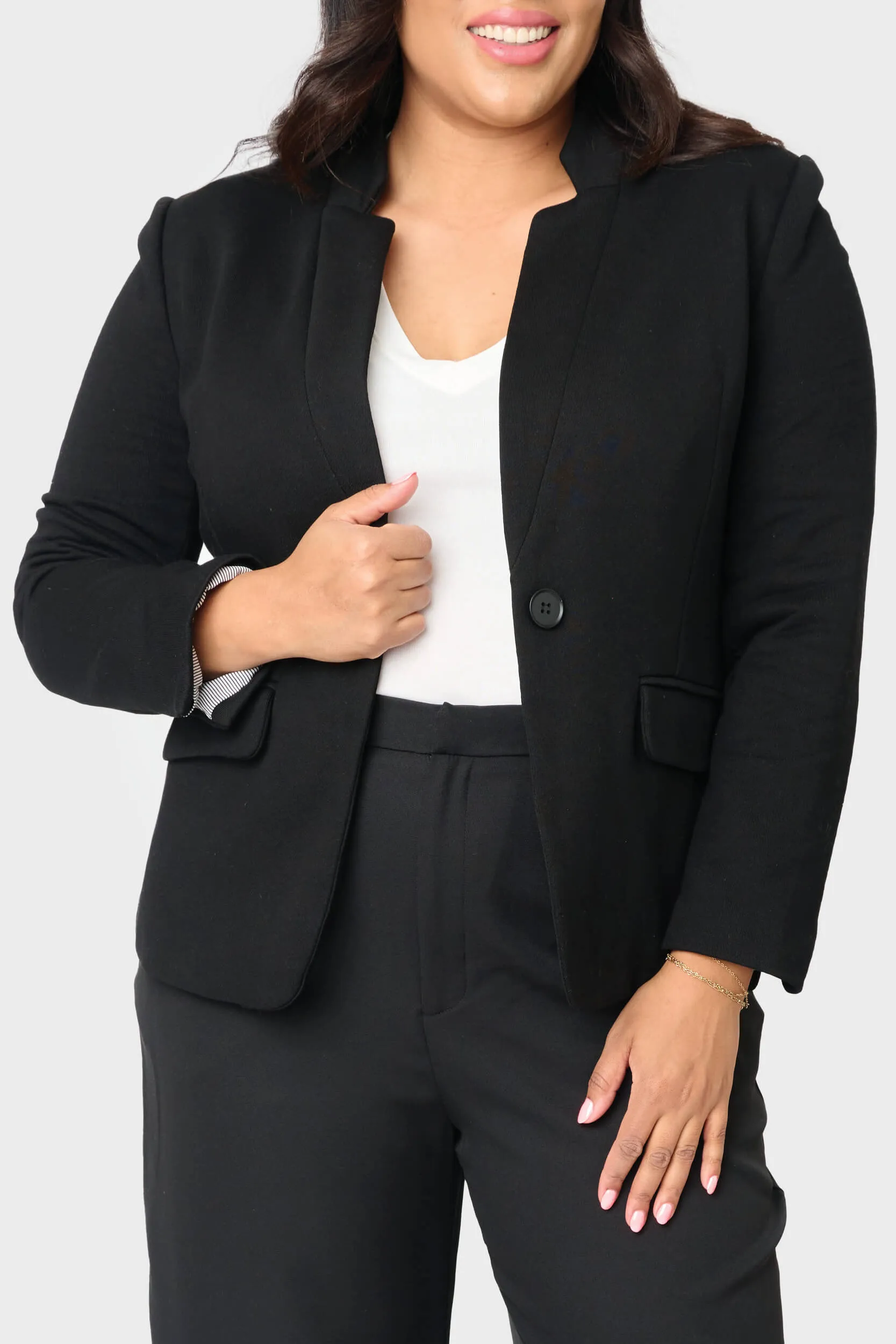 Notch Collar Blazer