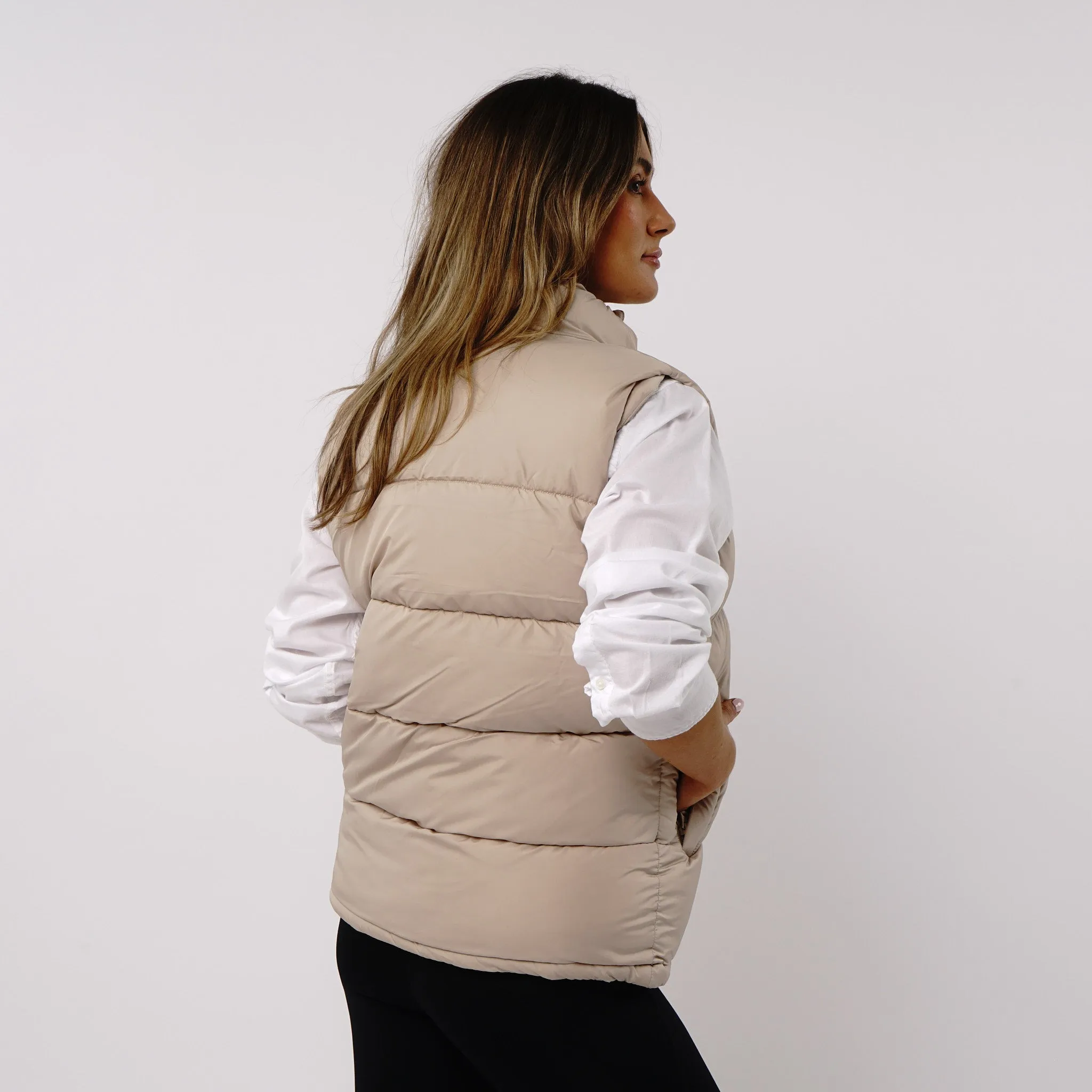 Omnitau Women's Calgary Super Padded Ultra Warm Gilet - Cream