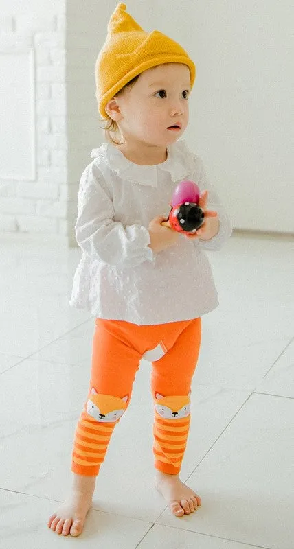 Orange Foxy Baby Leggings