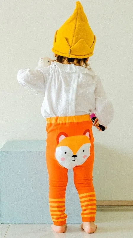 Orange Foxy Baby Leggings