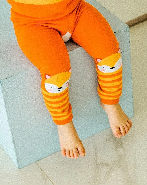 Orange Foxy Baby Leggings