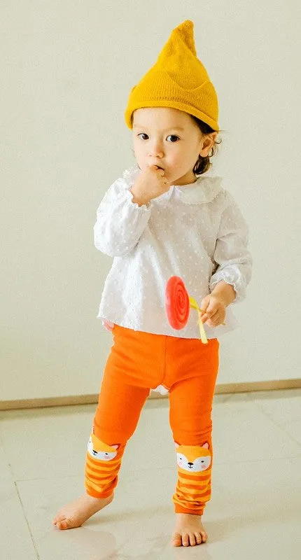 Orange Foxy Baby Leggings