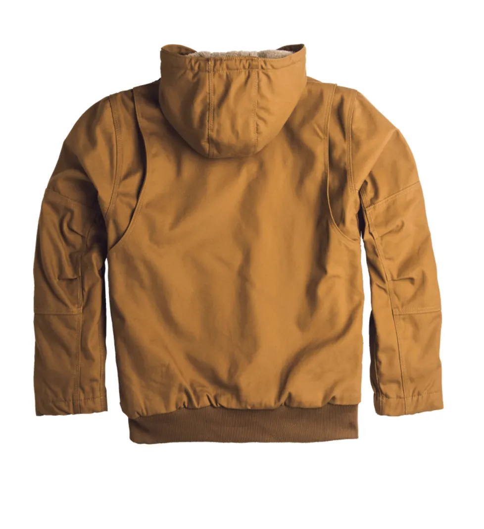 Pecan Mingus Hooded Work Jacket