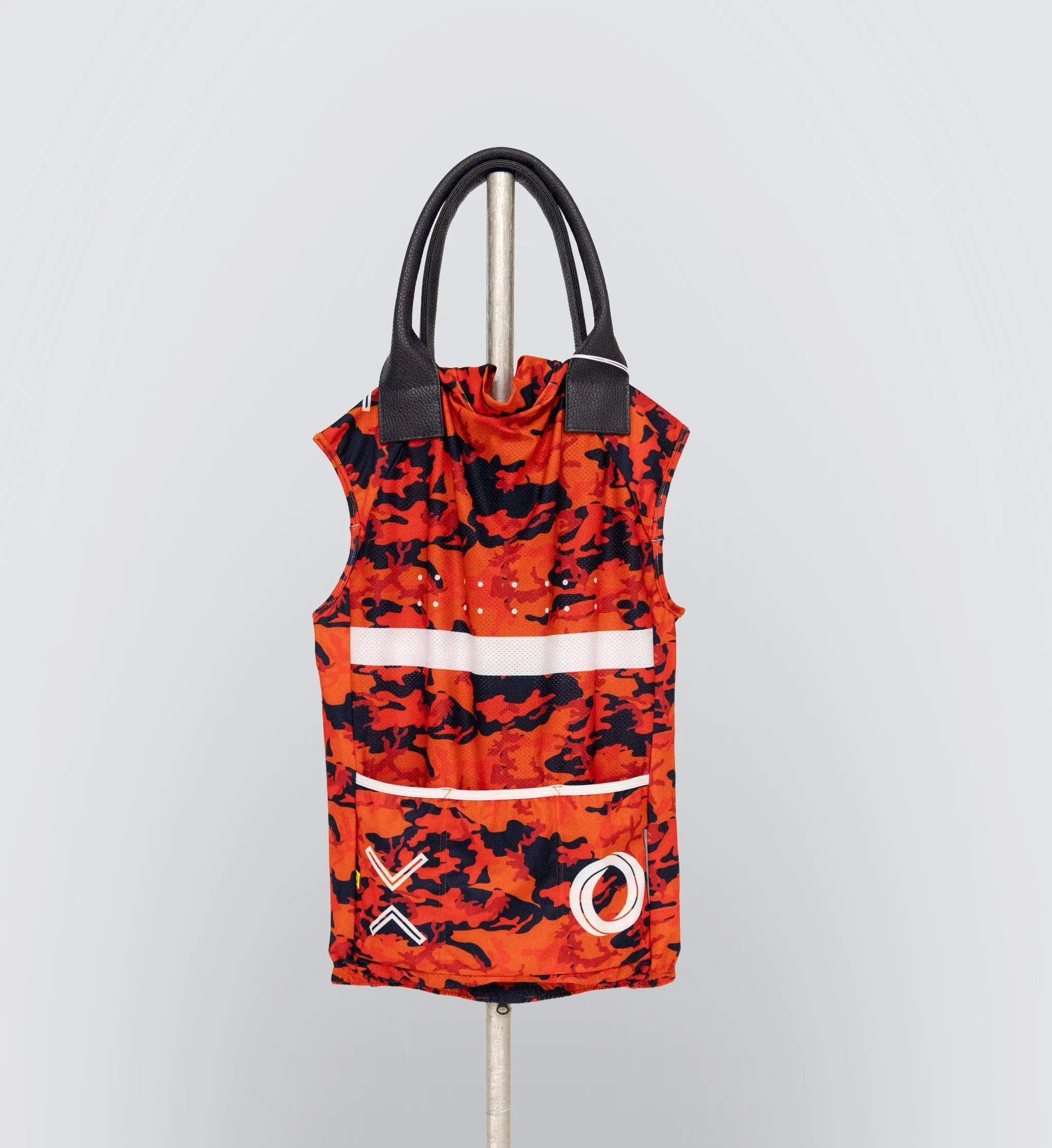 Pedla x A-ESQUE / Upcycled Gilet Tote - Red Camo