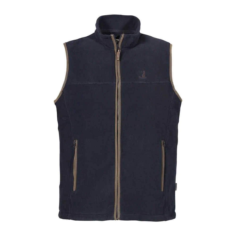 Percussion Scotland Fleece Gilet - Navy