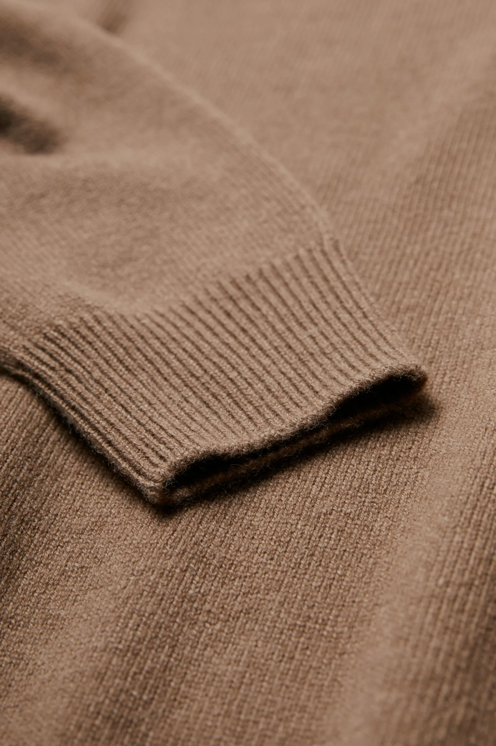 Photic Cashmere Sweater Mid Brown