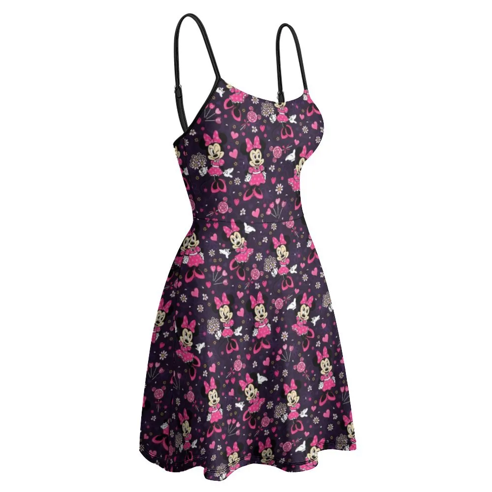 Pink Minnie Women's Sling Short Dress