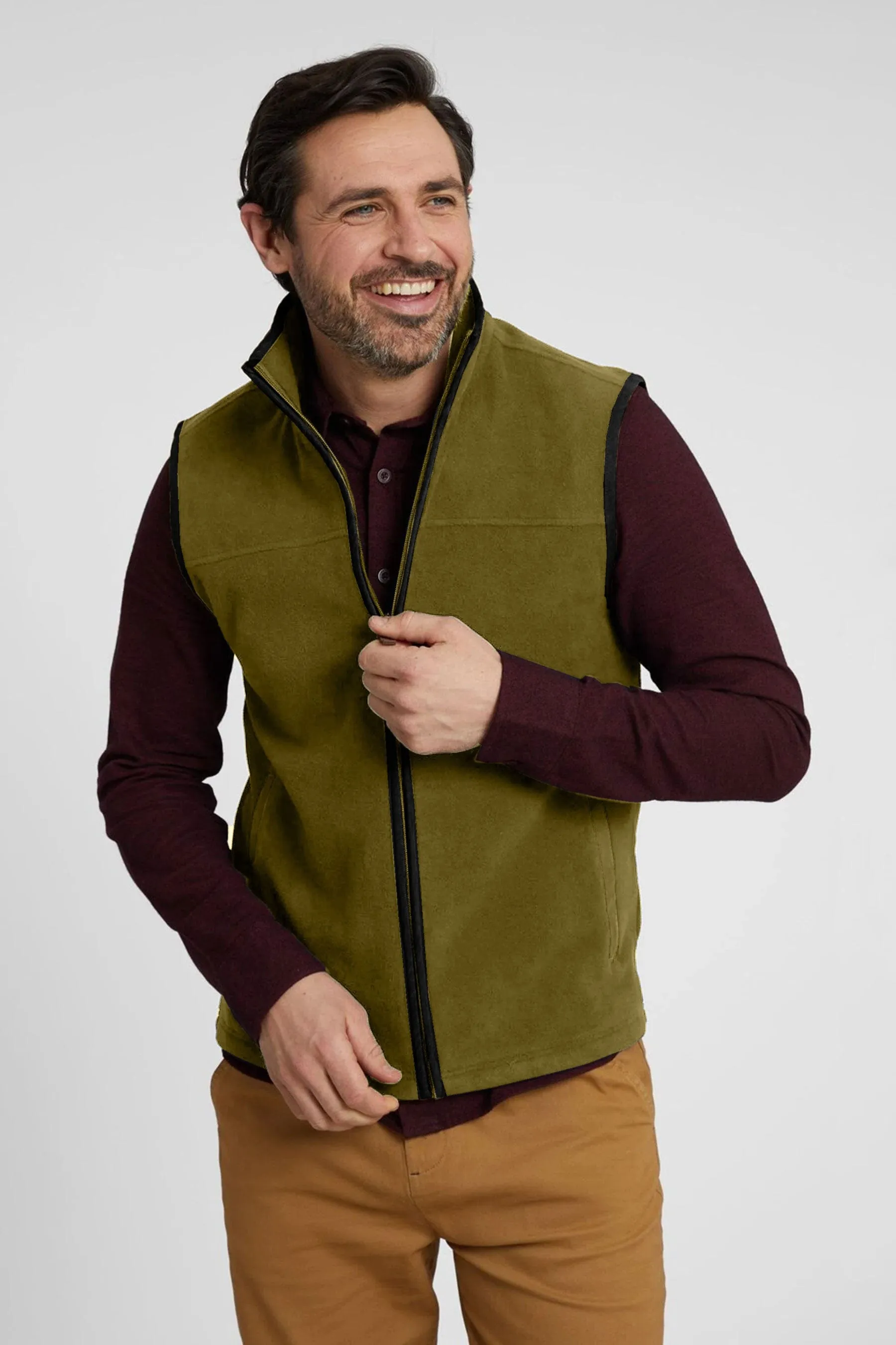 Premium Equestrian Men's Polar Fleece Body Warmer Gilet