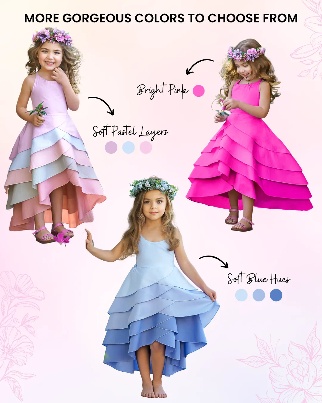 Pretty Petal Bubblegum Tiered Dress