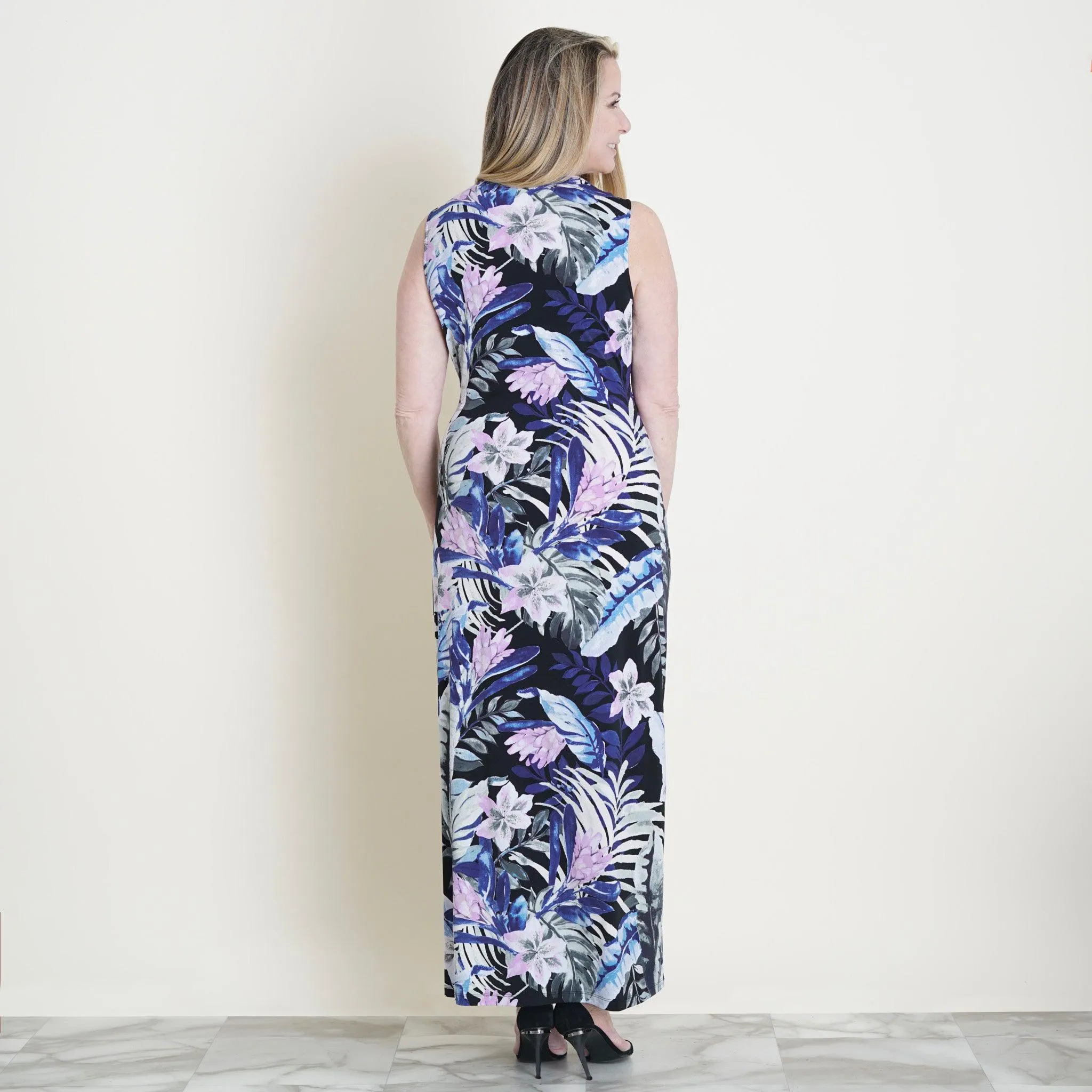 Reese Knotted Tropical Maxi Dress