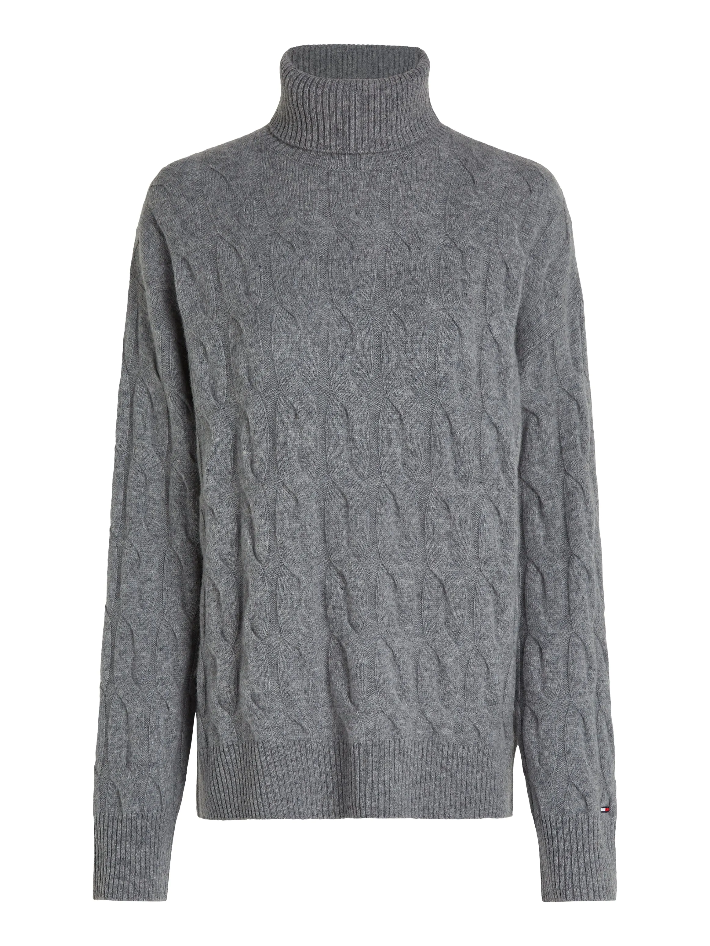 Relaxed Pure Wool Roll Neck Jumper