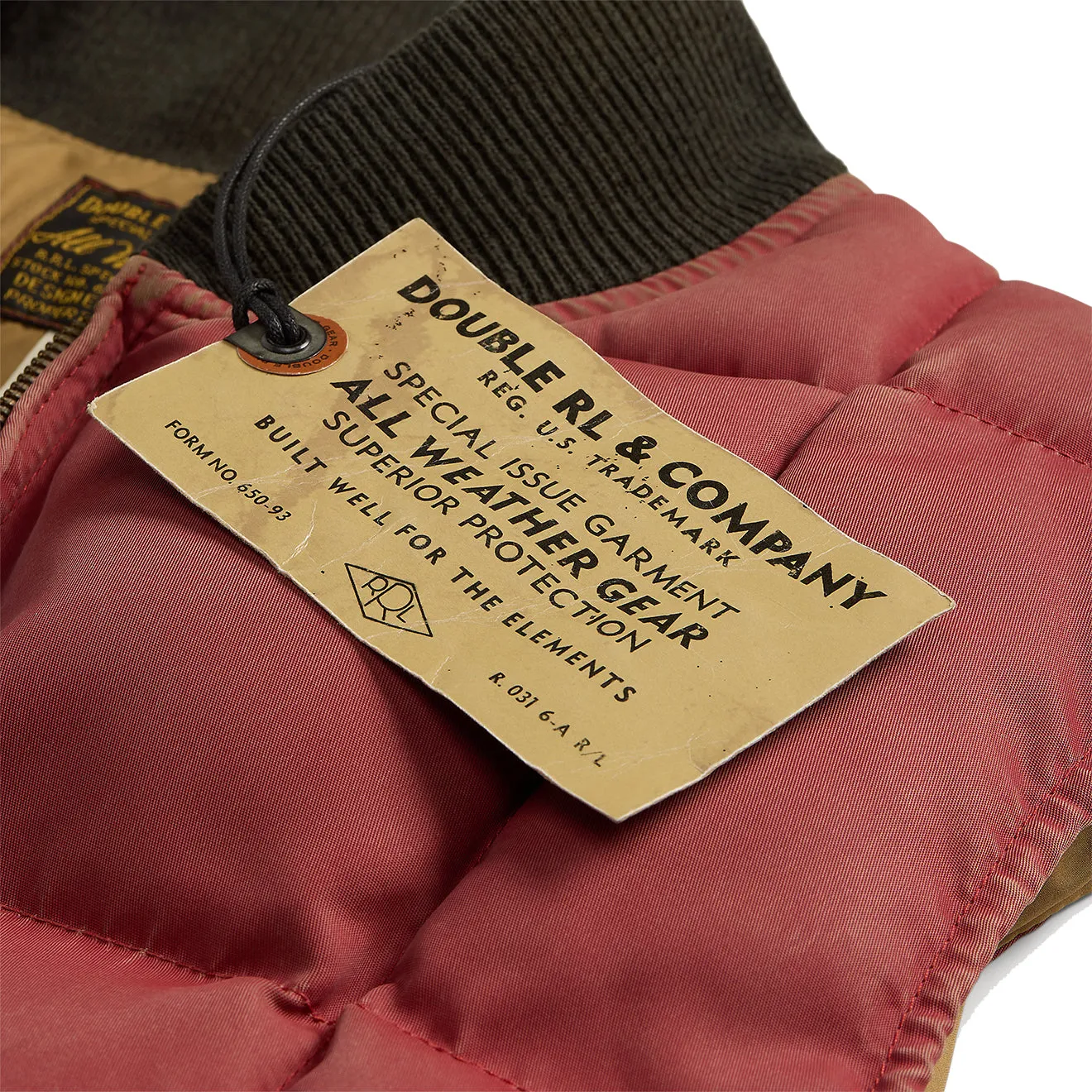 RRL by Ralph Lauren Quilted Vest Vintage Red