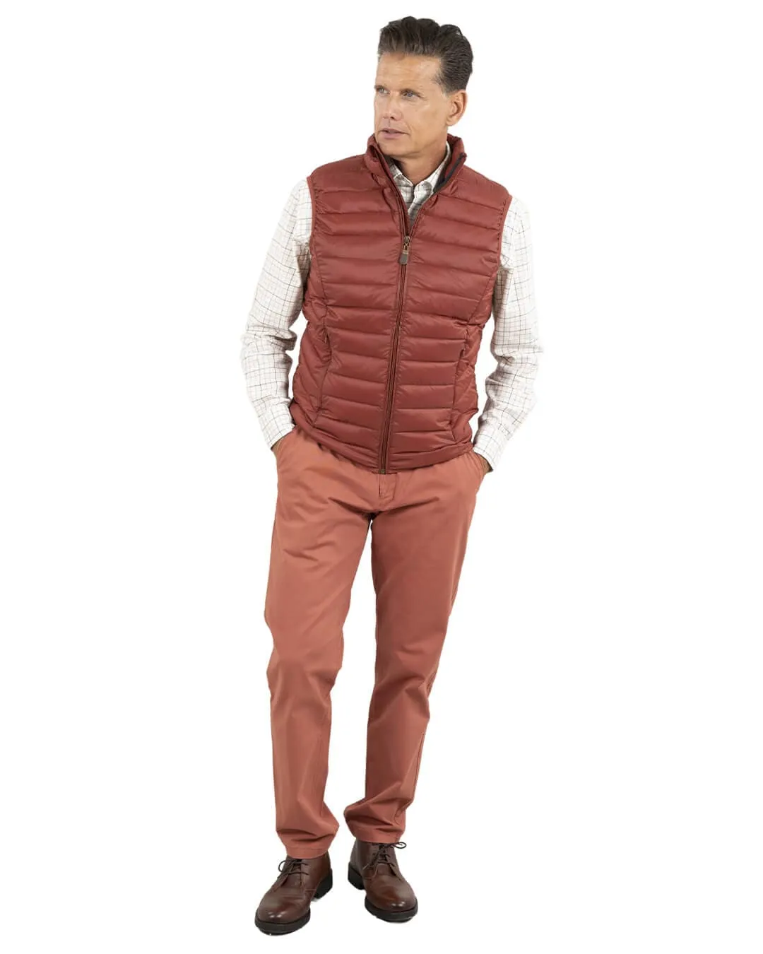 Rust Lightweight Wadded Gilet