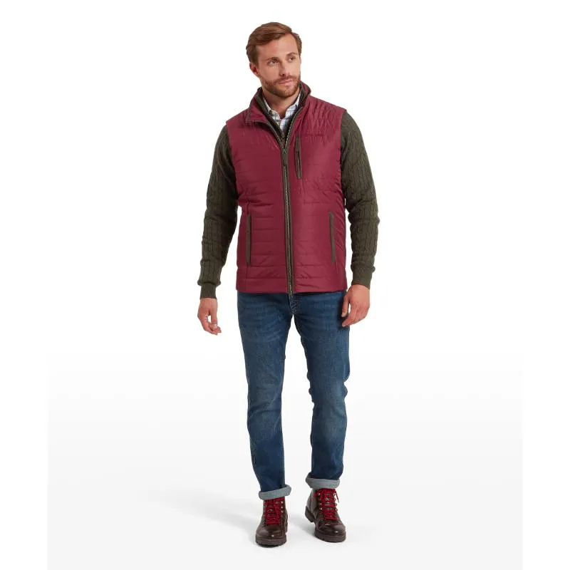 Schoffel Brora Mens Primaloft Gilet - Bordeaux