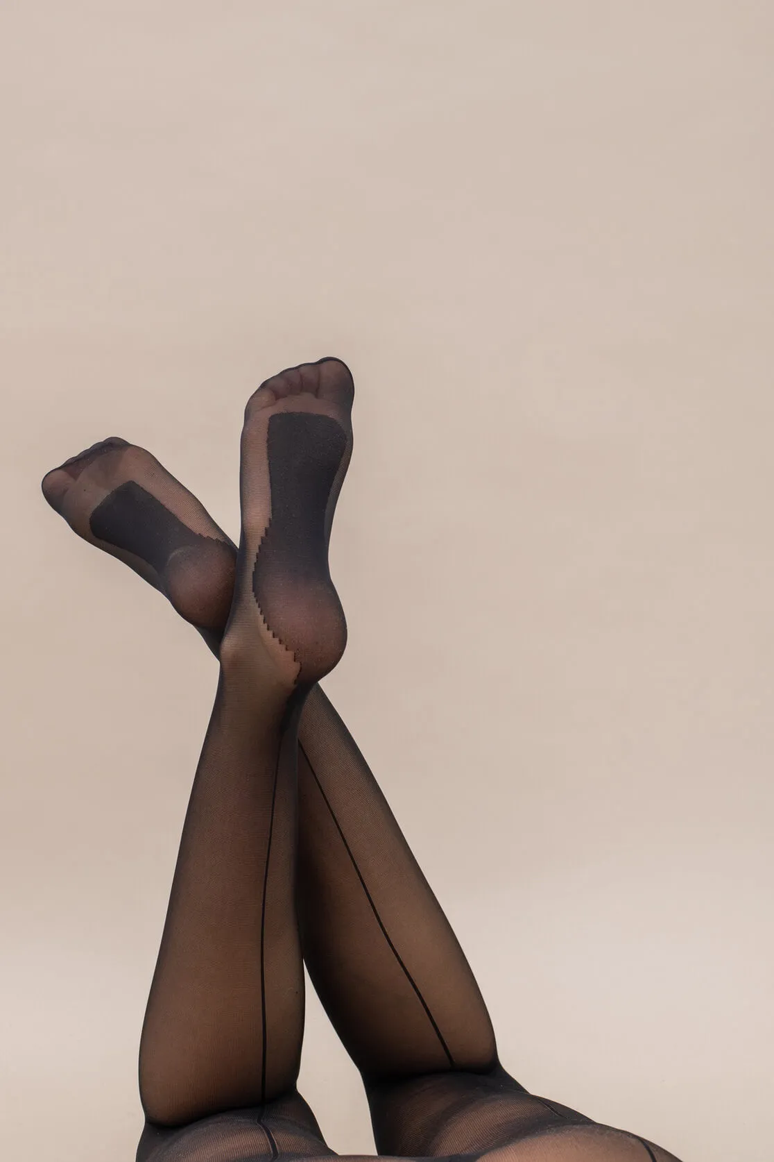 Sheer Back Seam Tights