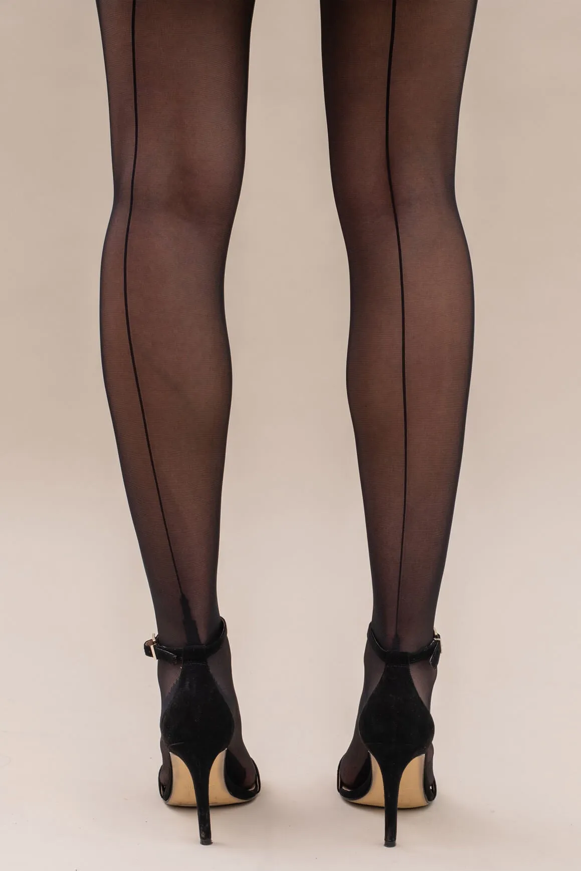 Sheer Back Seam Tights