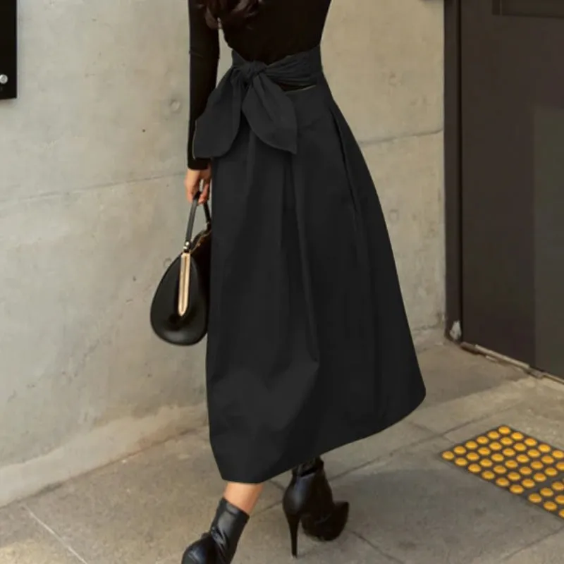 Sheer High Waist Fashion Midi Skirts