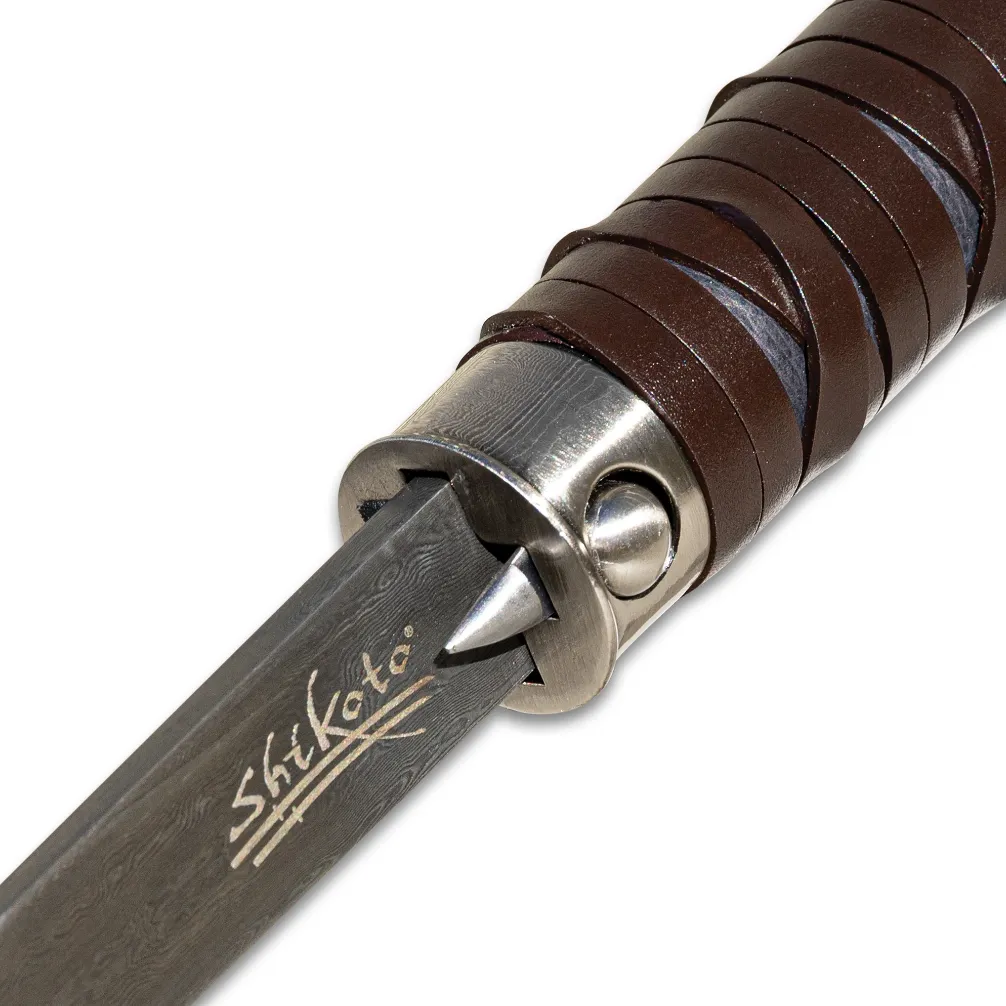 Shikoto Gentleman's Hook Damascus Sword Cane