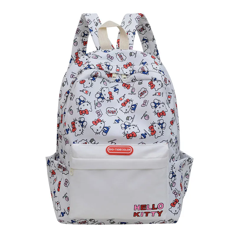 Simple Ins Cute Cartoon Graffiti Backpack Student Trendy Bag Women's Bag Lightweight Niche Large-Capacity Backpack