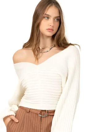 Simply Stunning Tie-Back Cropped Sweater Top