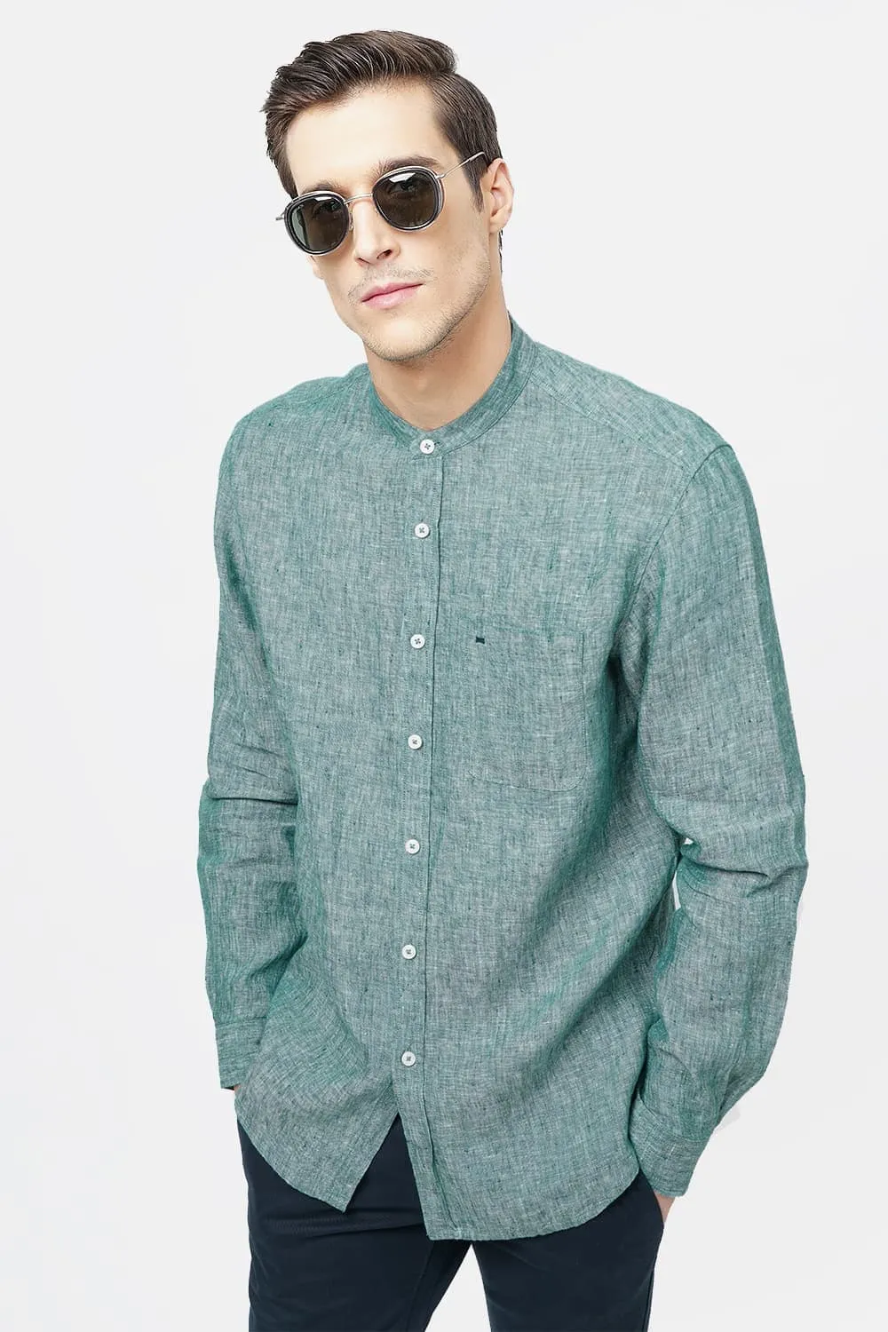 Slim Fit Linen Shirt