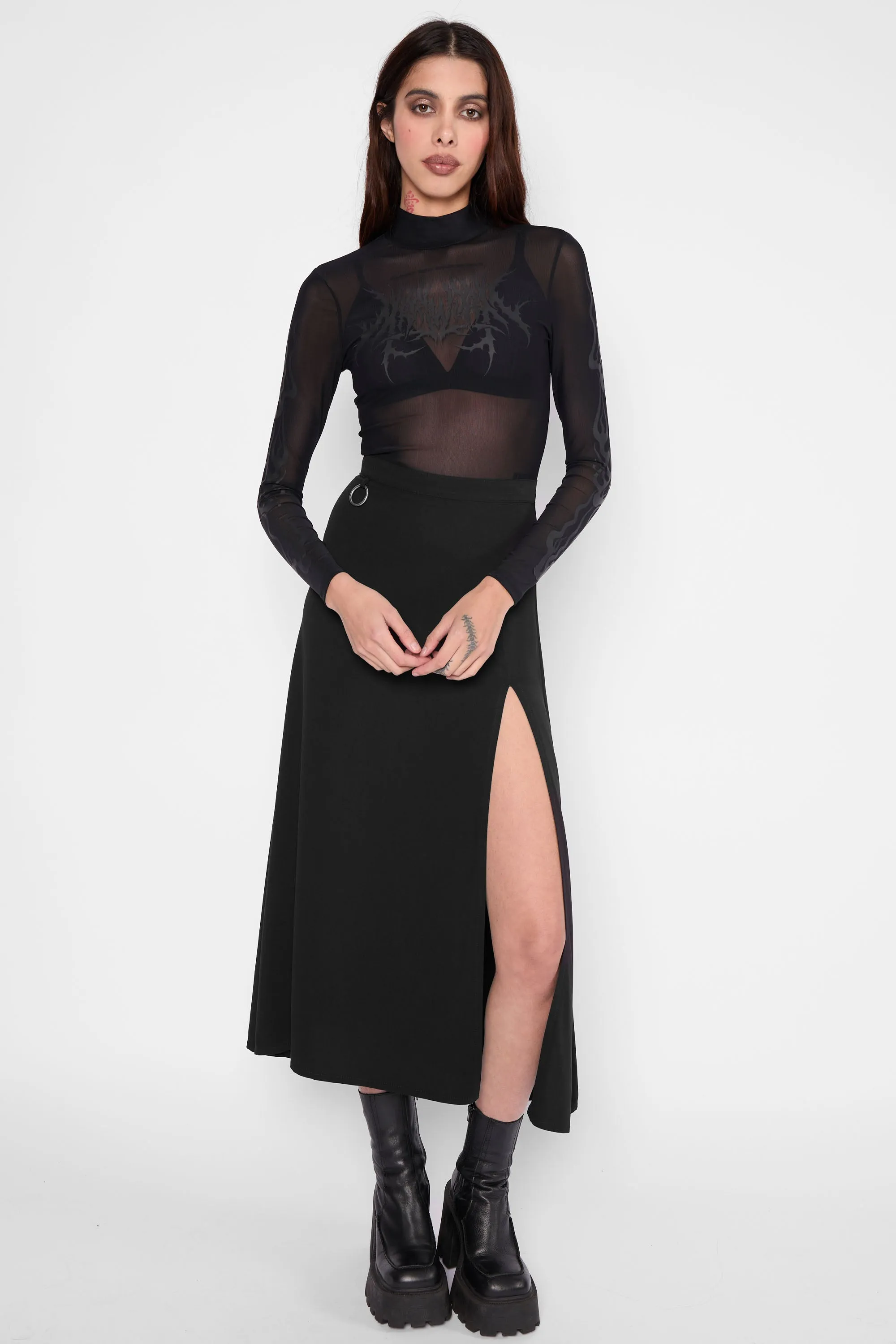 Sofia O-Ring Split Skirt