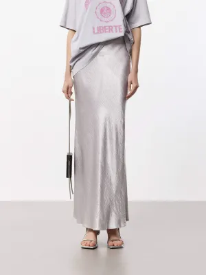 Soft Satin Maxi Skirt