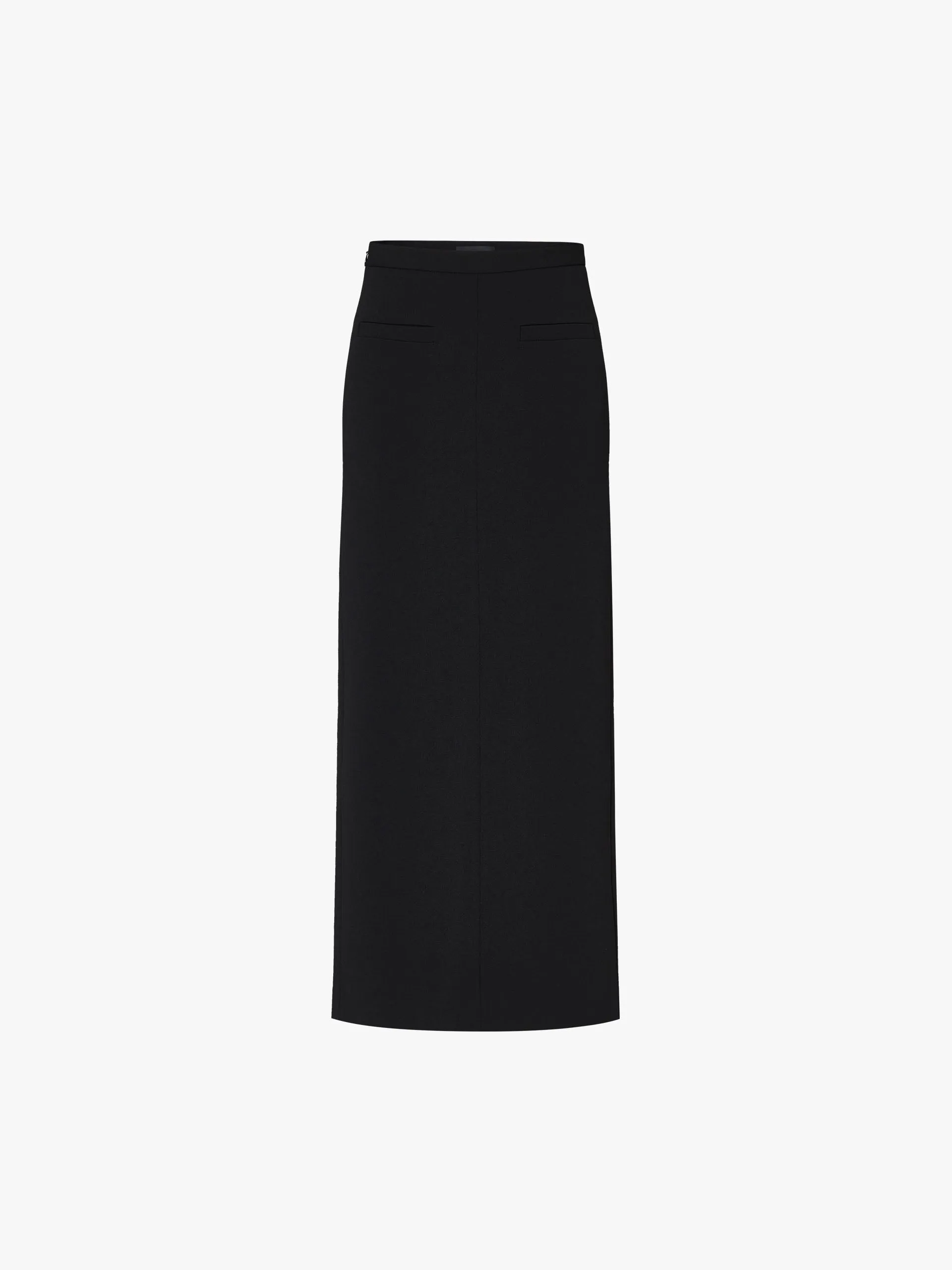 Straight Cut Slit Skirt