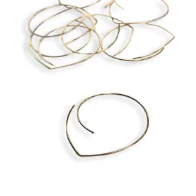 Swirl Hoops in Gold