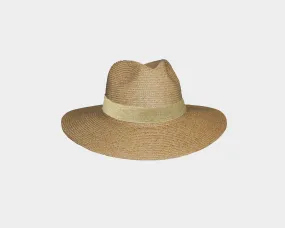 Tan Panama Style Sun Hat - The Positano