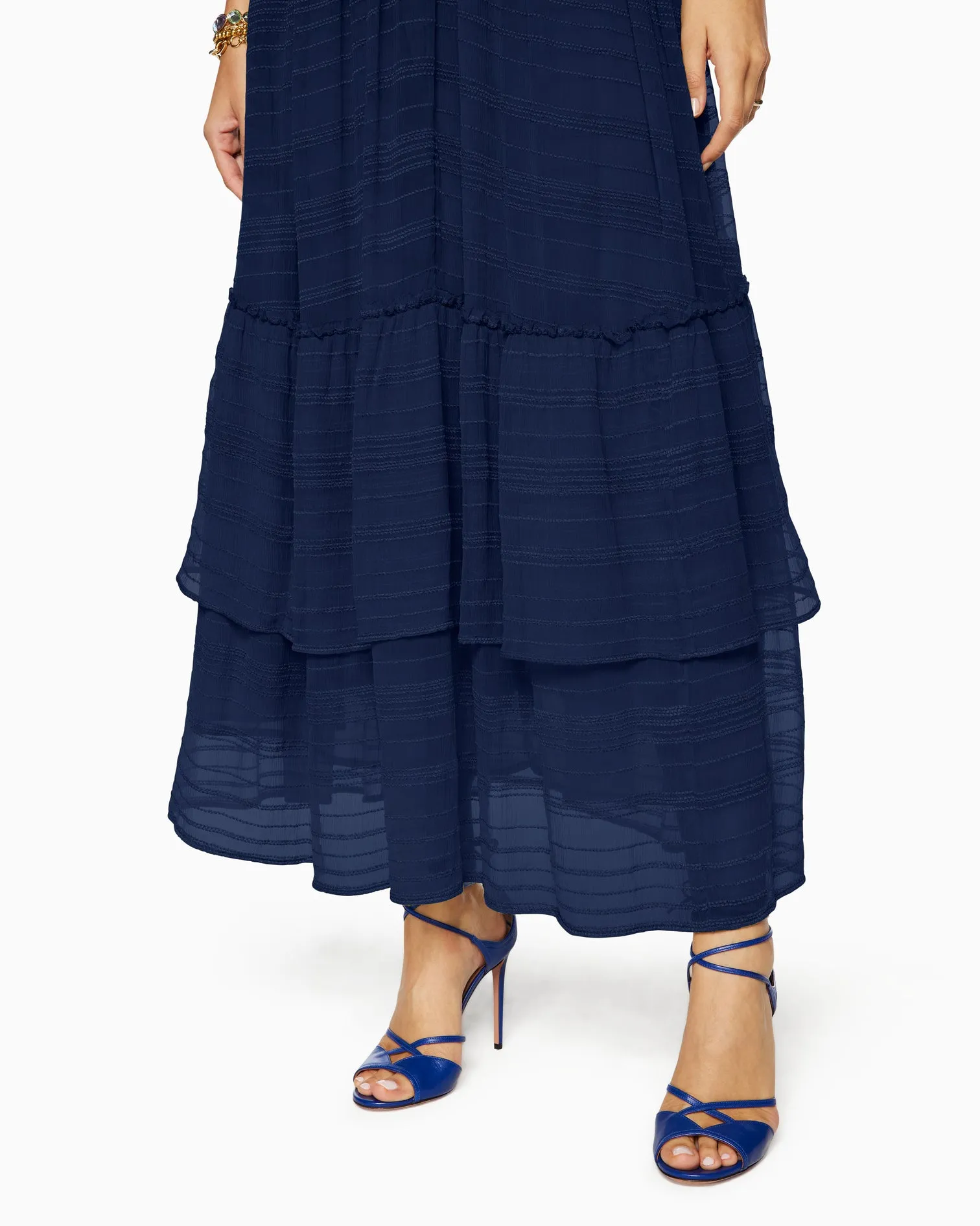 Tate Tiered Maxi Dress - Navy