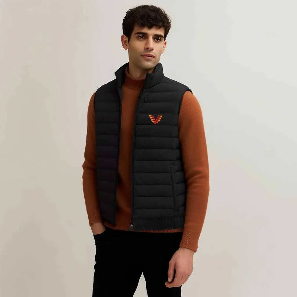 The Burnt Soul Men's Bristol Embroidered Sleeveless Puffer Gilet