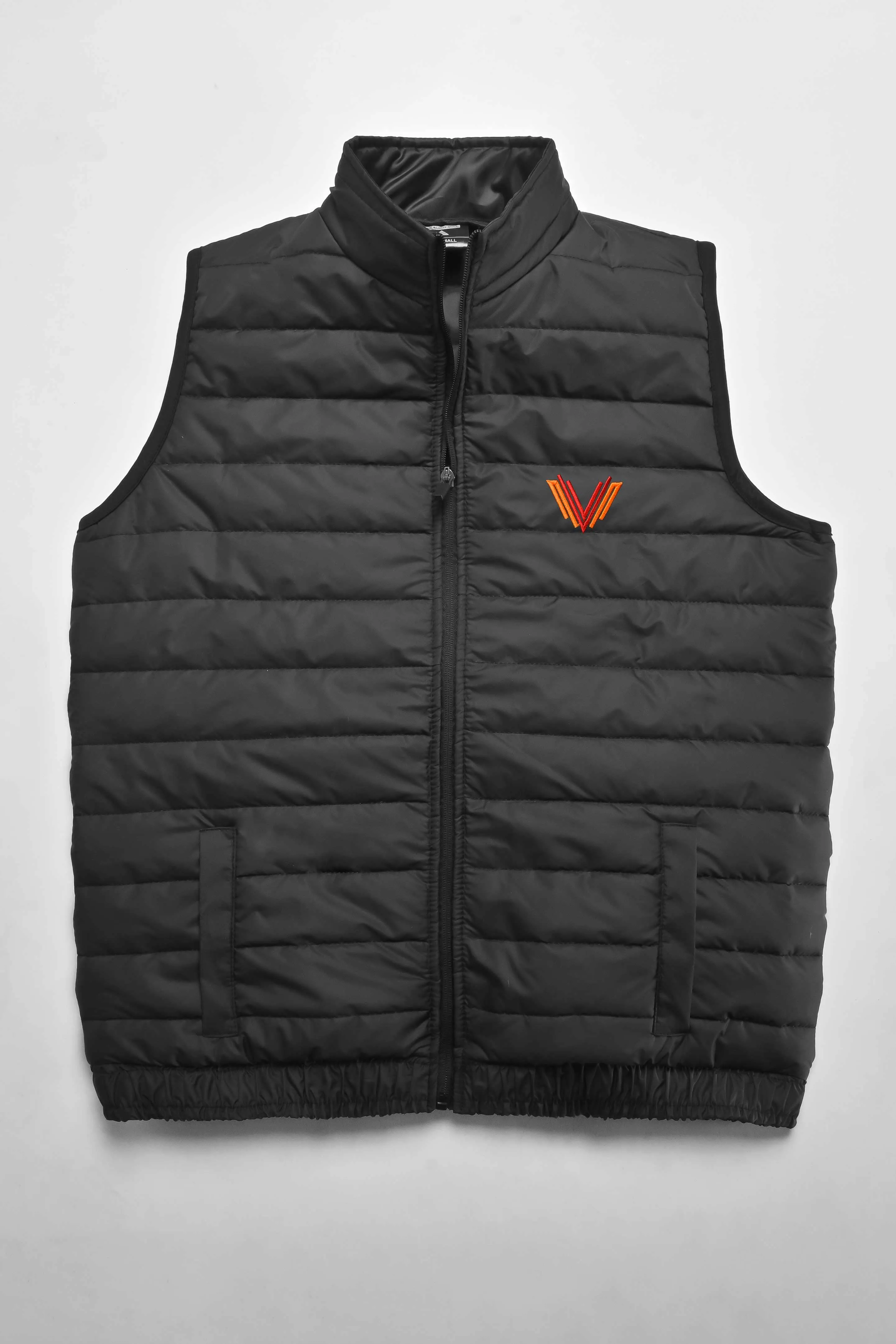 The Burnt Soul Men's Bristol Embroidered Sleeveless Puffer Gilet