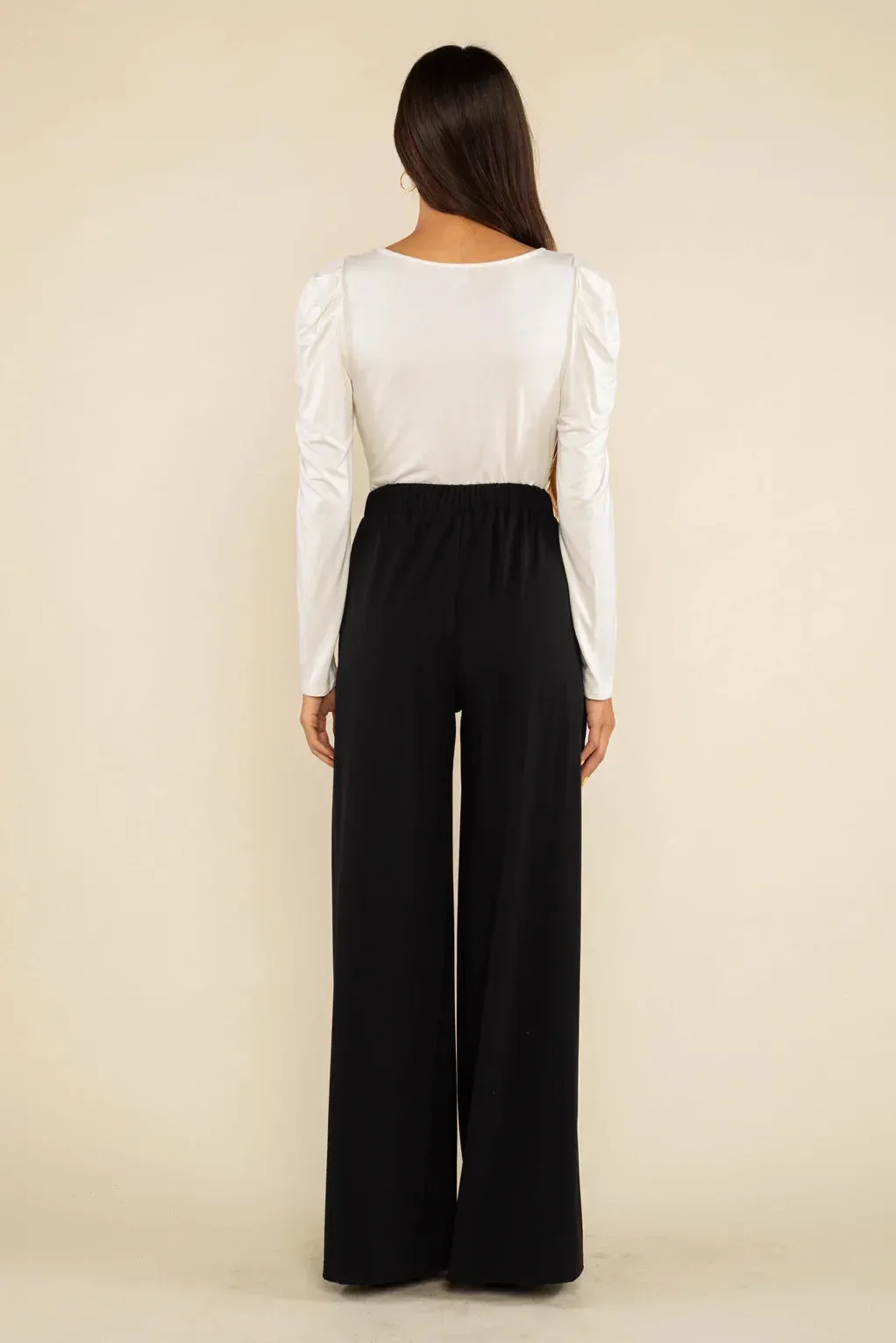 The Georgia Wide Leg Pant by NLT - Black