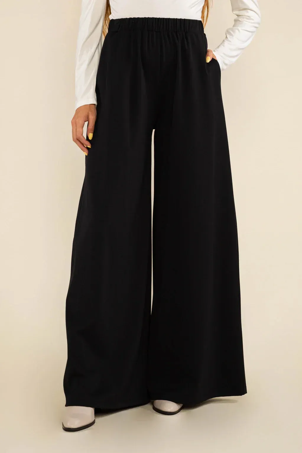 The Georgia Wide Leg Pant by NLT - Black