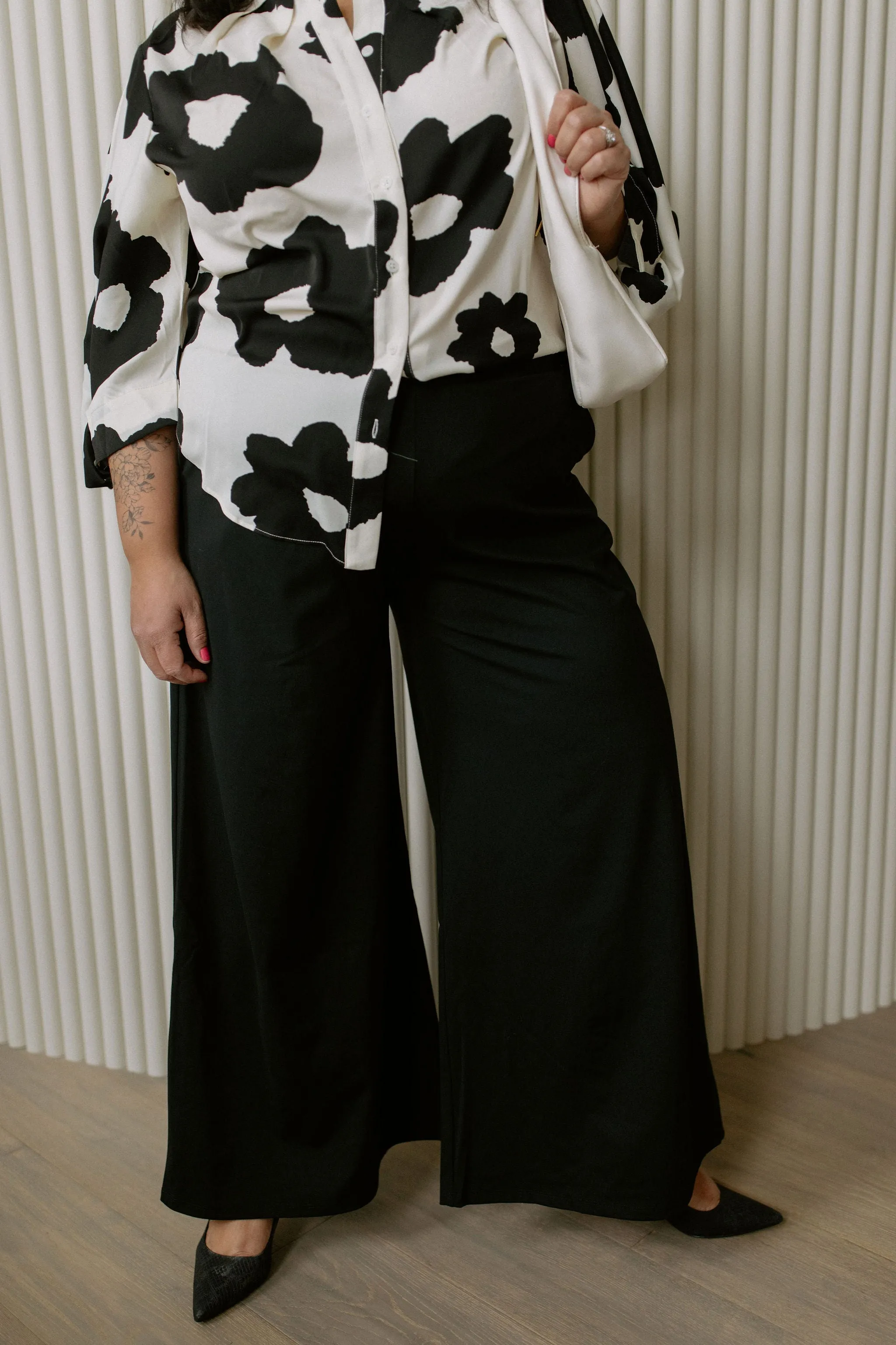 The Georgia Wide Leg Pant by NLT - Black