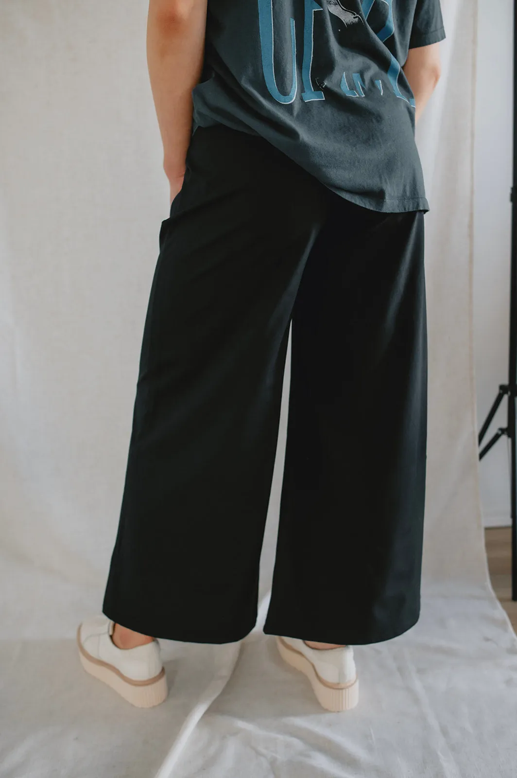 The Georgia Wide Leg Pant by NLT - Black