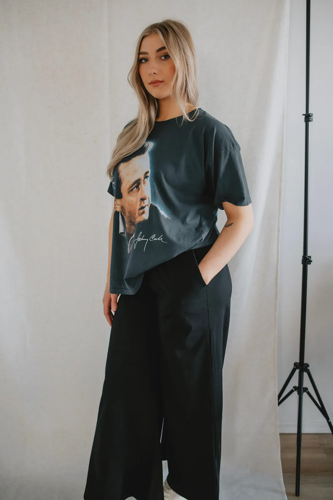 The Georgia Wide Leg Pant by NLT - Black