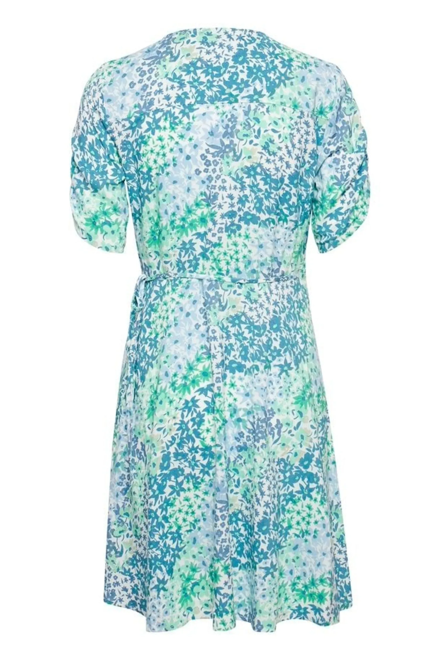 The Joe Wrap Dress - Blue Bell Mix - PLUS