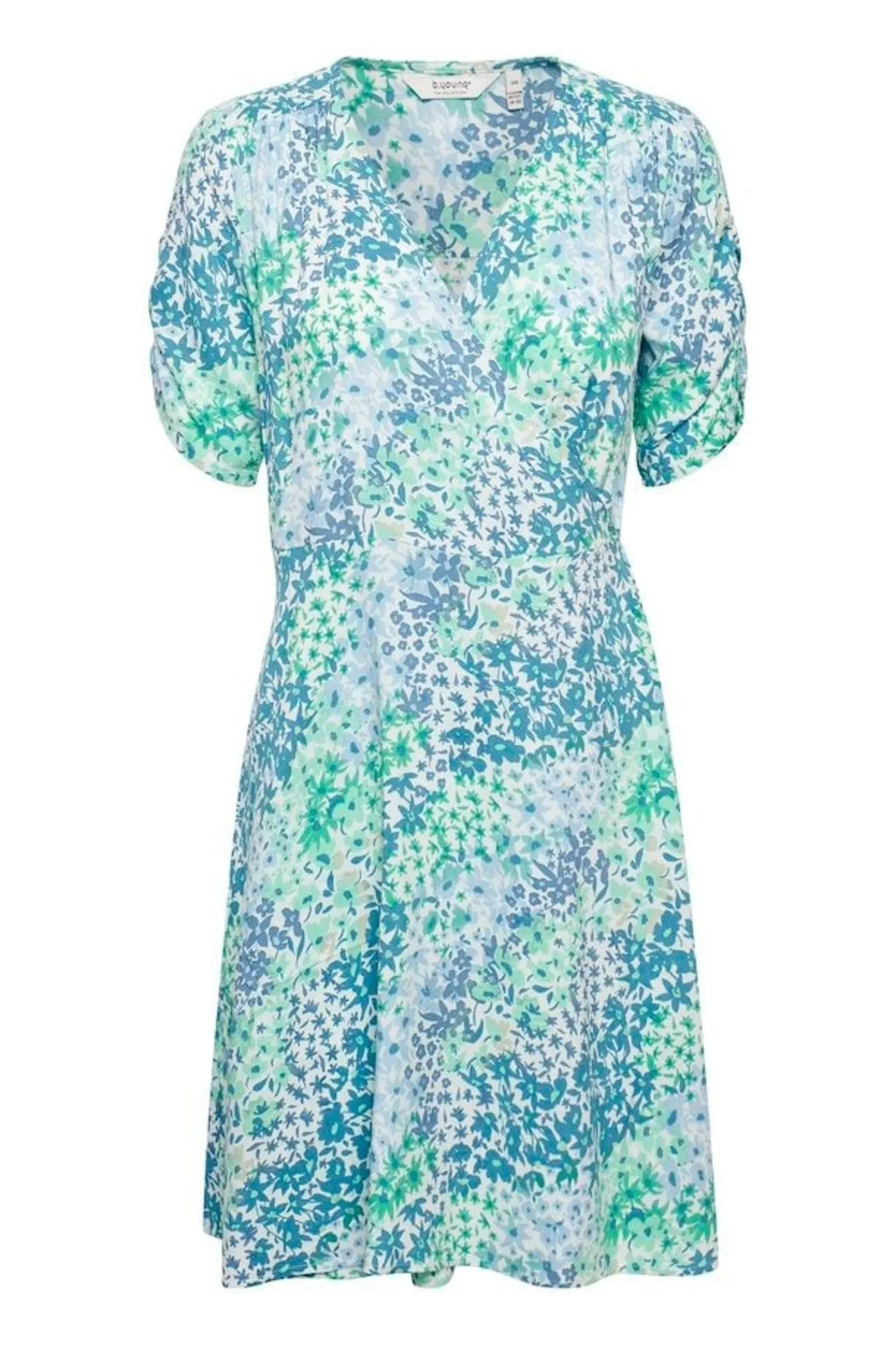 The Joe Wrap Dress - Blue Bell Mix - PLUS