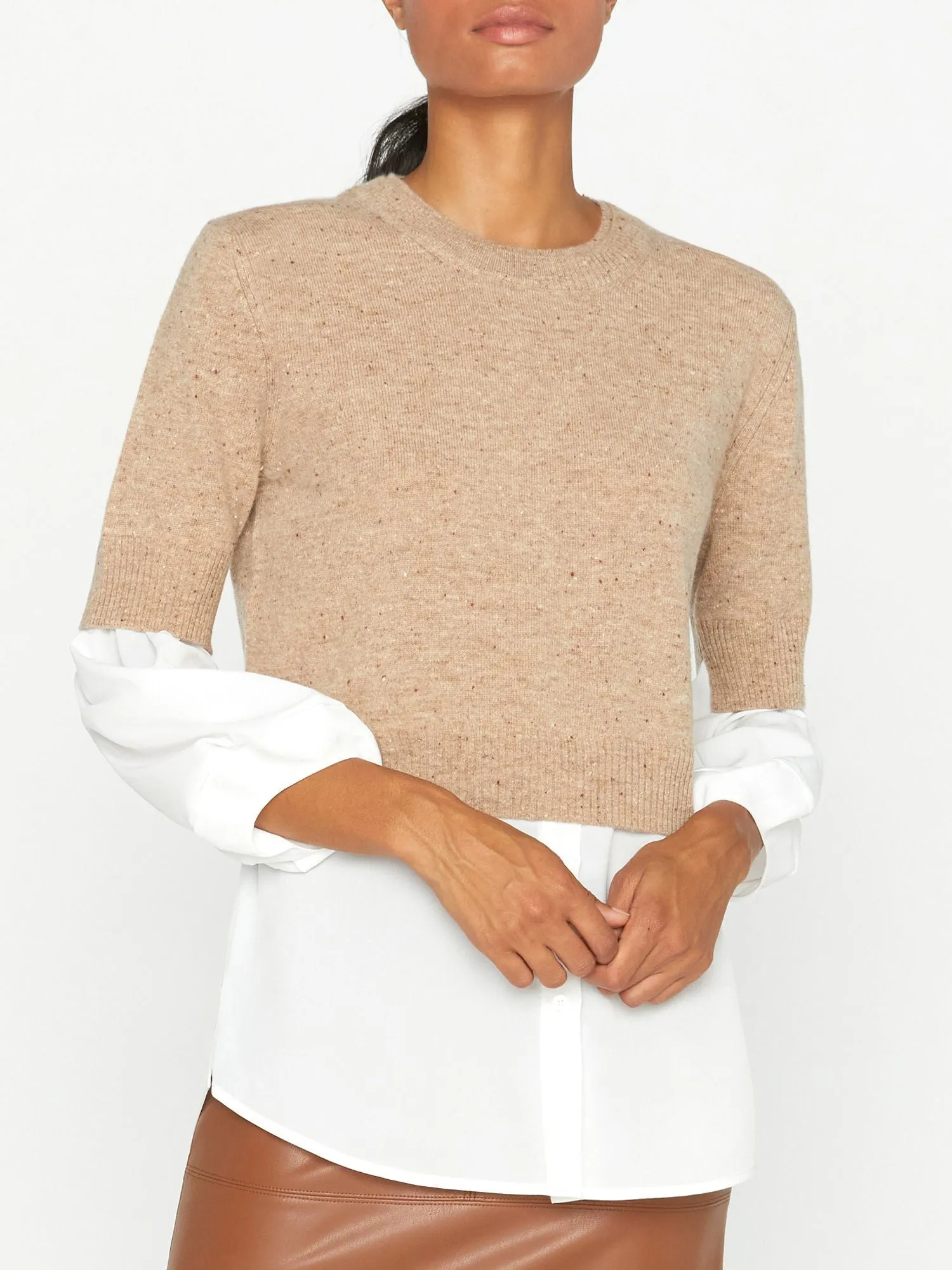 The Looker Layered Crop Crewneck