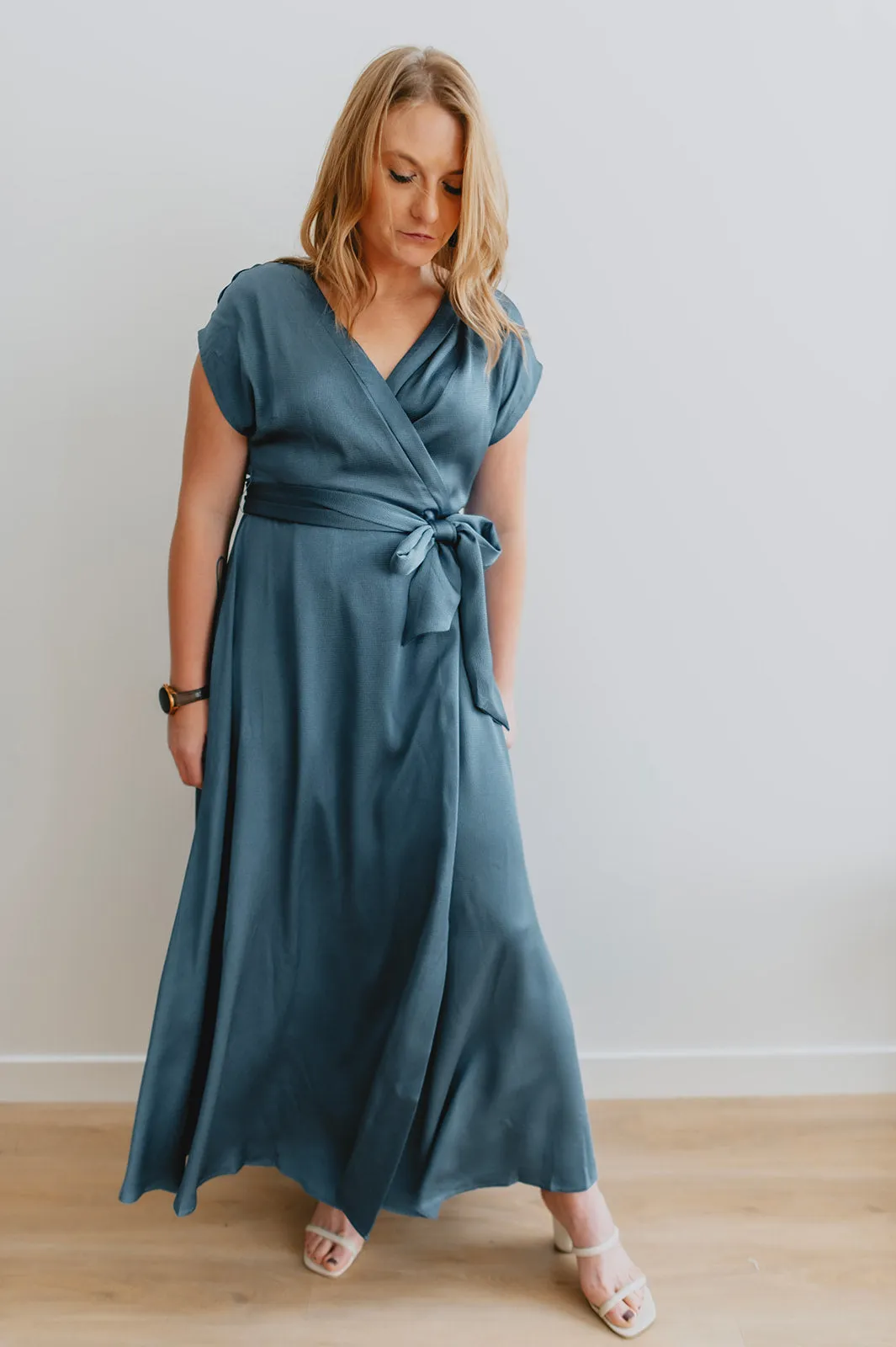 The Loretta Maxi Dress - Ice Blue